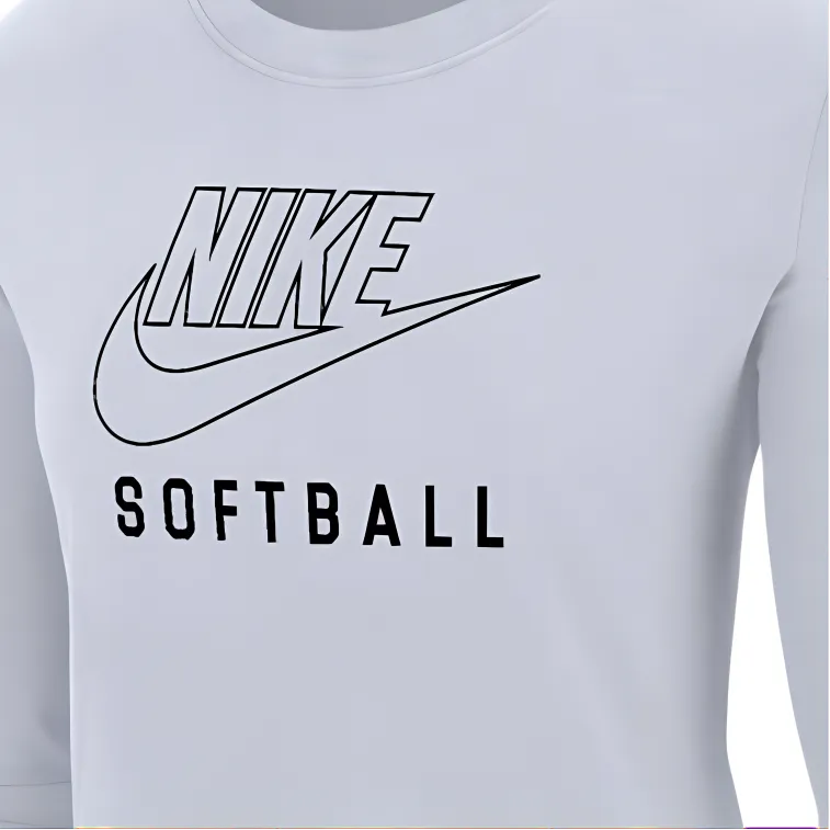 Nike Swoosh Women's Softball Long Sleeve T Shirt-1