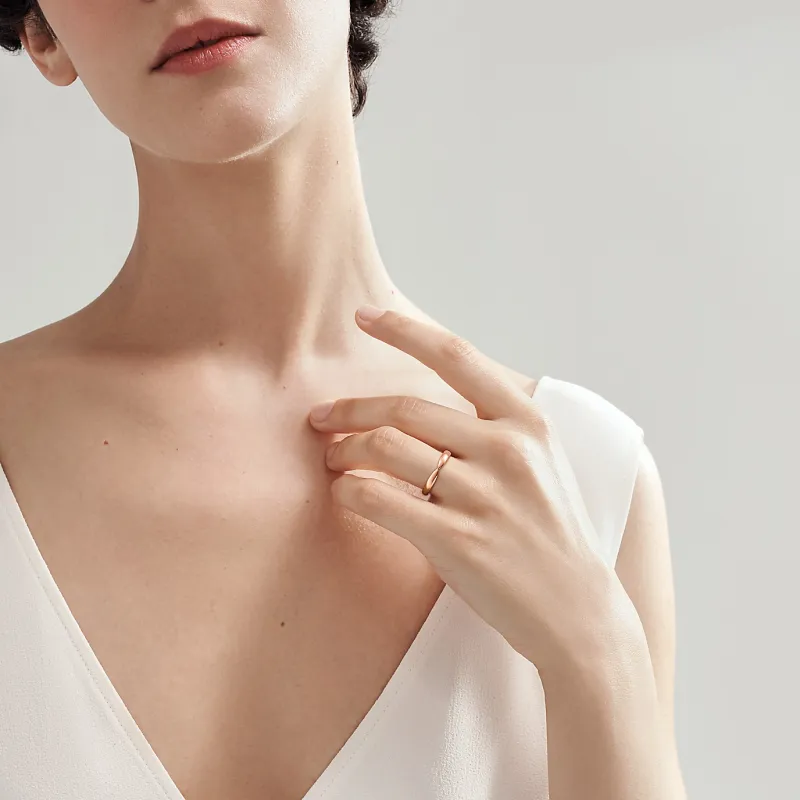 TIFFANY & CO. 18K Rose Gold Rings Unisex-4