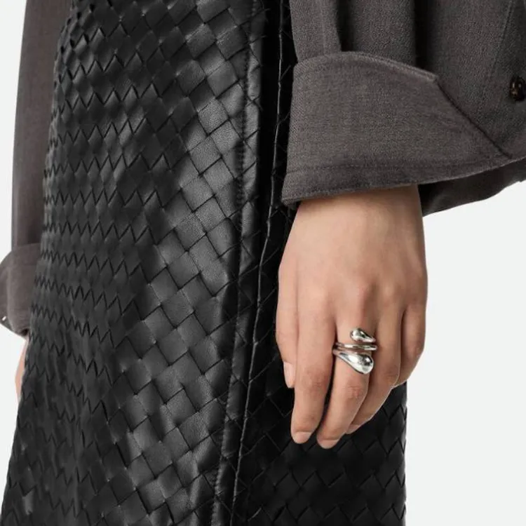 Bottega Veneta Sterling Silver Rings Unisex Silver-4