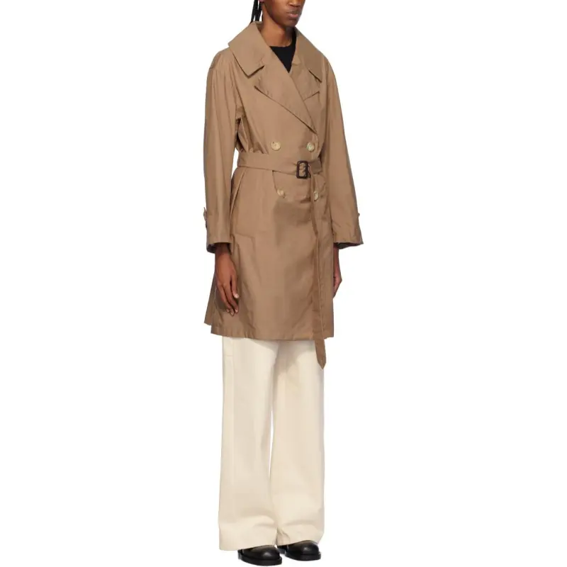 'S MAX MARA Double breasted Trench Coat-4