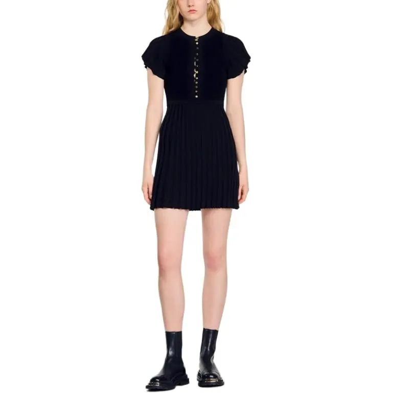 Sandro Knitted Mini Dress-4