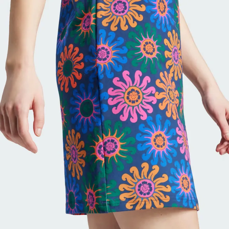 Farm Rio X Adidas FARM Rio Short Sleeved Dresses Women's Indigo-5