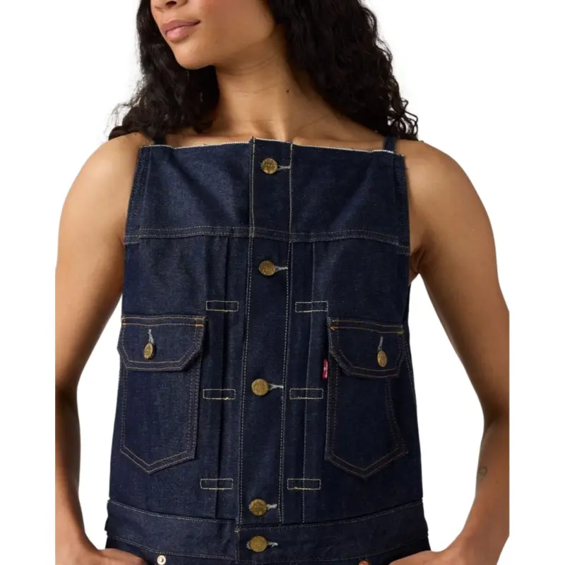 Sacai X Levis Overalls Women's Indigo-5
