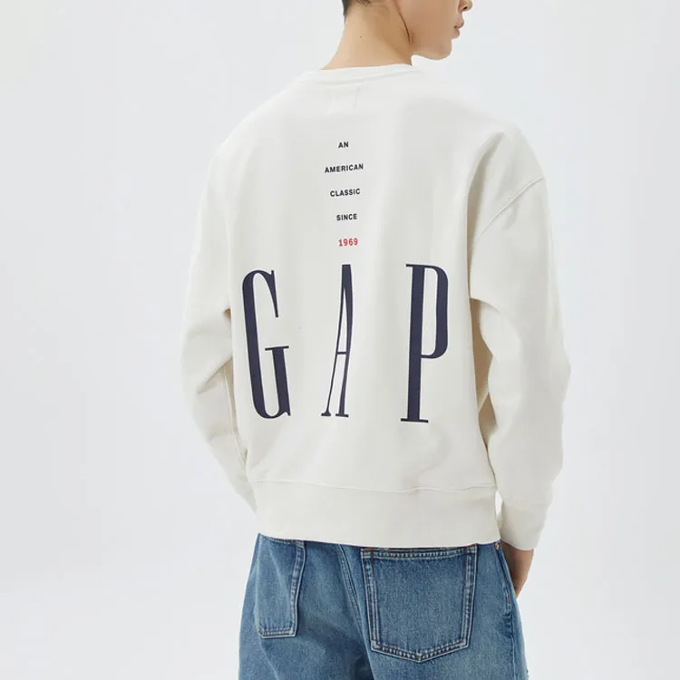 GAP Sweatshirt Men's Gray White-4