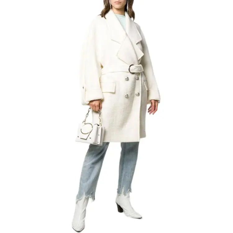 BALMAIN Coats Women's White-1