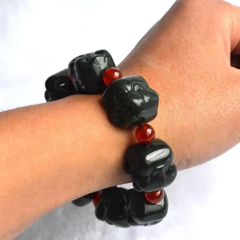 Grace Hetian Jade Bracelets Green Jade Unisex-8