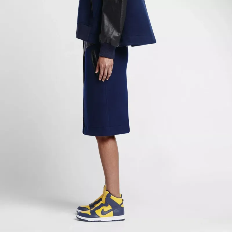 Nike Casual Long Skirts Women's Blue-1
