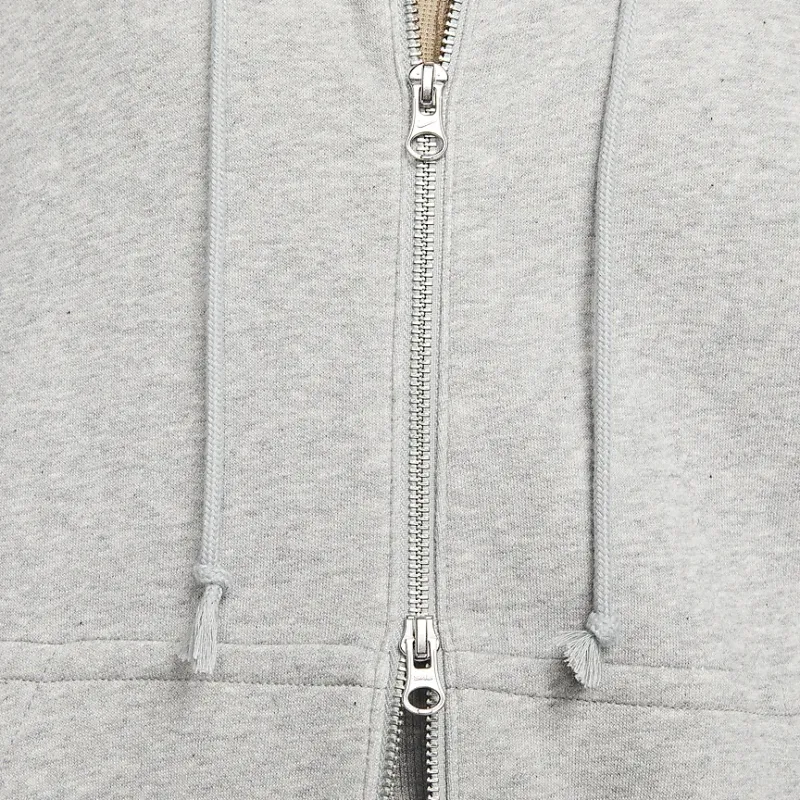 Nike Women's Phoenix Fleece Oversized Full Zip Hoodie Dark Grey Heather/Sail-4