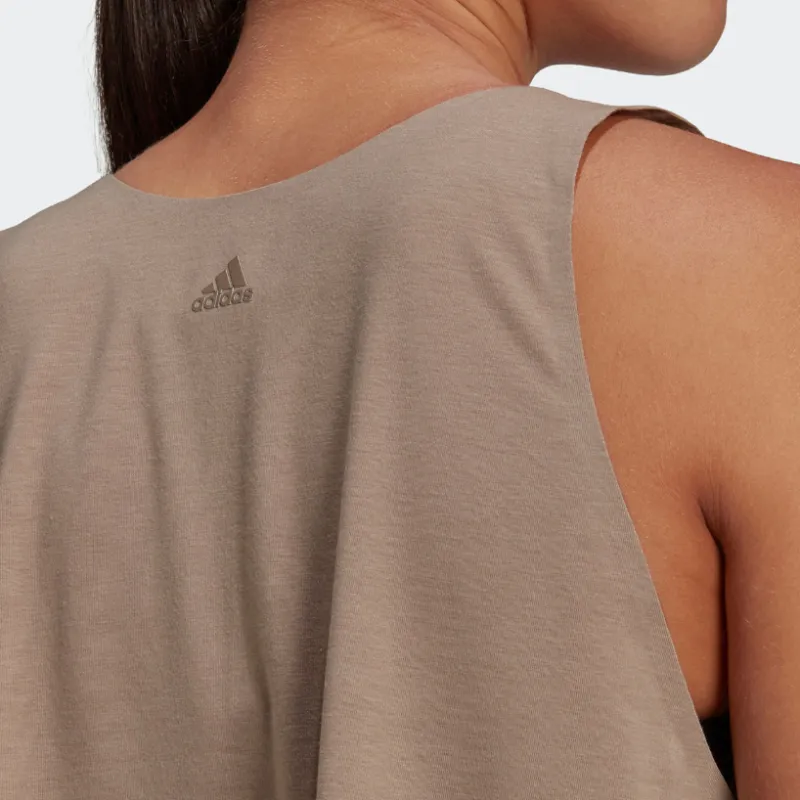 Adidas Tank Tops Women's Brown Gray-5