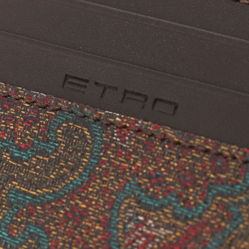 ETRO Polyester Card Holder Regular Women's Brown-5