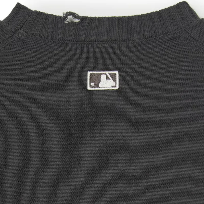 MLB New York Yankees Sweater Women's Dark Charcoal Gray-3