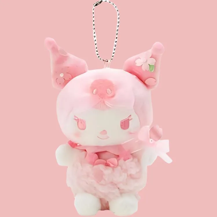 Sanrio Kuromi Mascot Holder Dolls Plush Pendant 13cm High-2