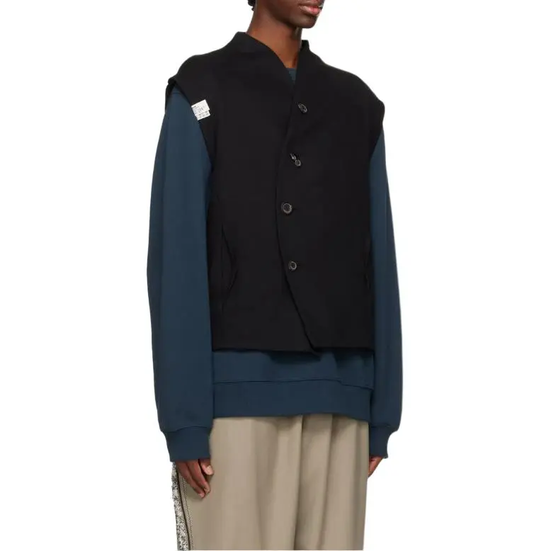 ADER ERROR Asymmetric Wool Waistcoat-3