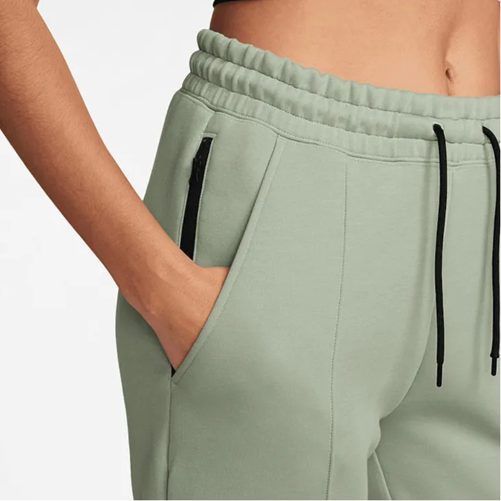 Nike FW24 AS W NSW TCH FLC MR JGGR Knitted Sports Pants Women's Green-6