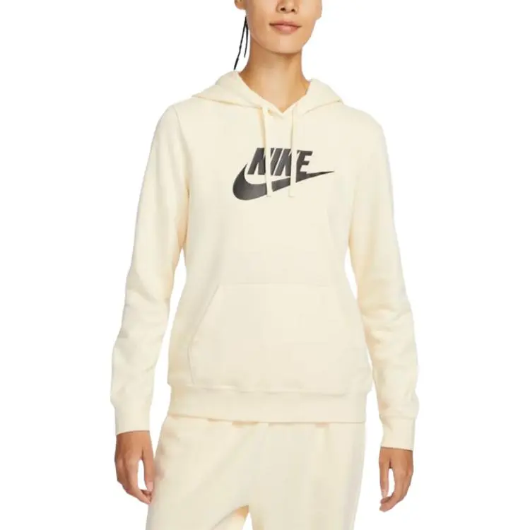 Nike As W Nsw Club Flc Gx Std Po Hd Sweatshirt Women's Beige-2