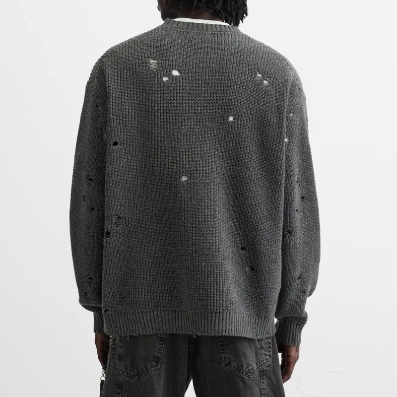 ZARA Sweater Men's Zebra Print Gray-2