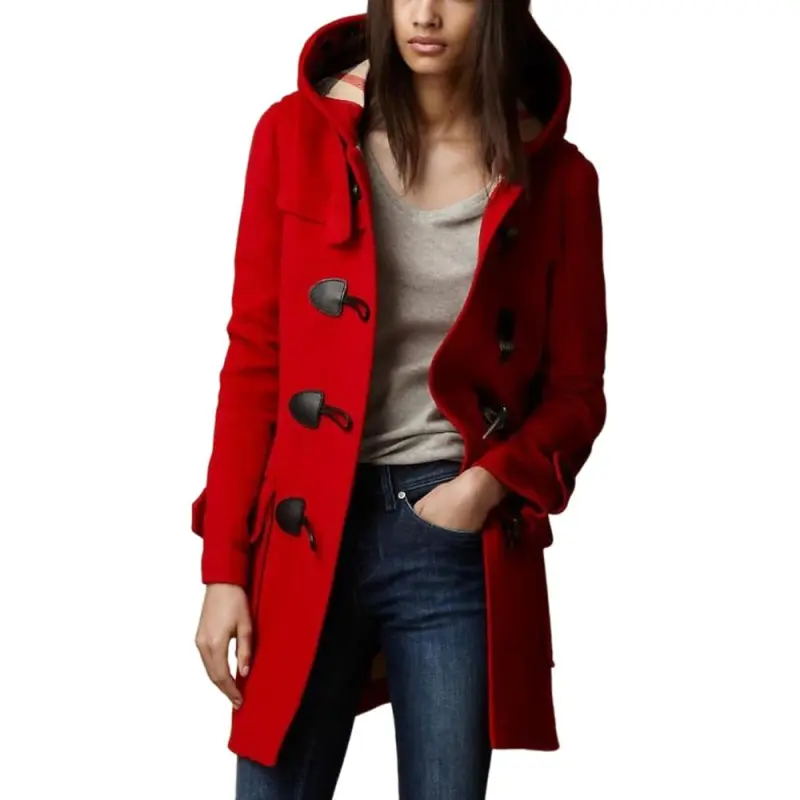 Burberry Trench Coats Women's Red-2