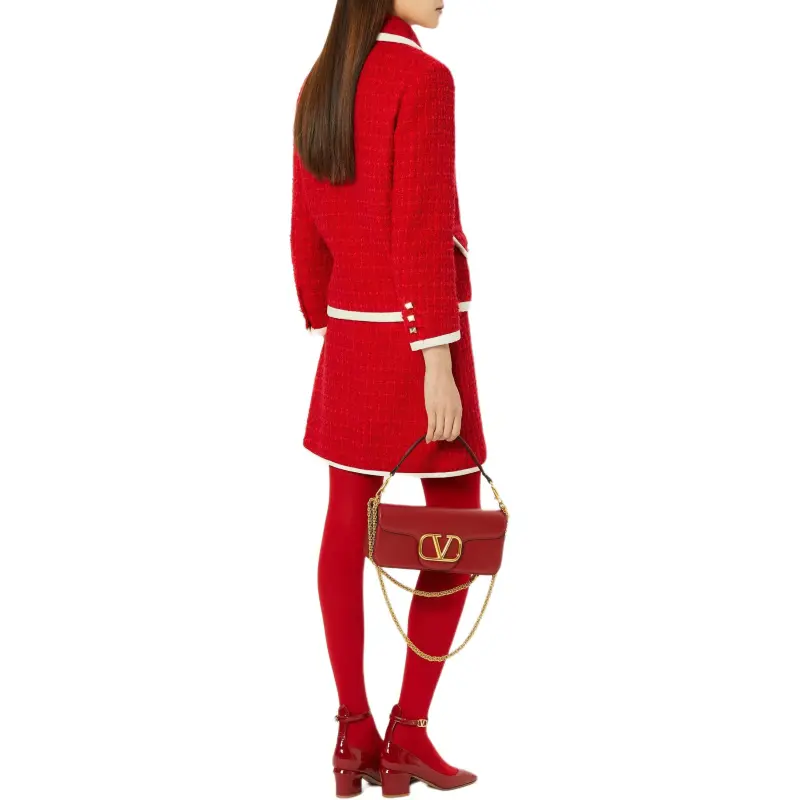 Valentino Valentino ROSSO Chinese New Year FW22 Casual Long Skirts Women's Red-2