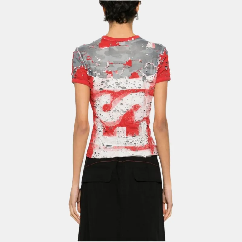 DIESEL T-Shirts Women's Red-4
