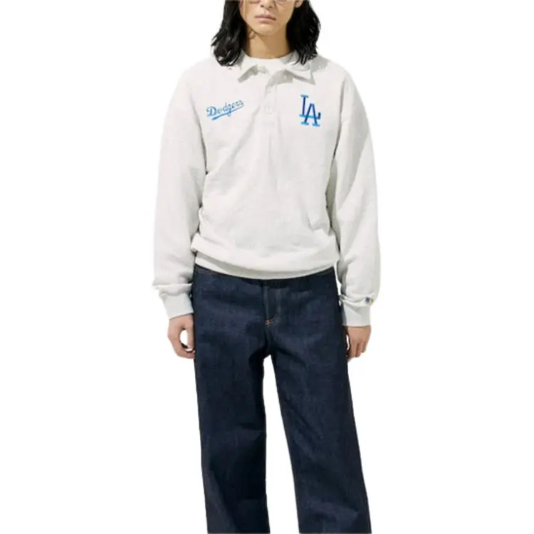 Mlb X FREAK'S STORE Polo Shirts Men Gray-2