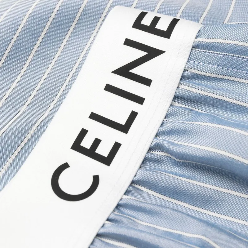 CELINE Boxers In Striped Silk-5