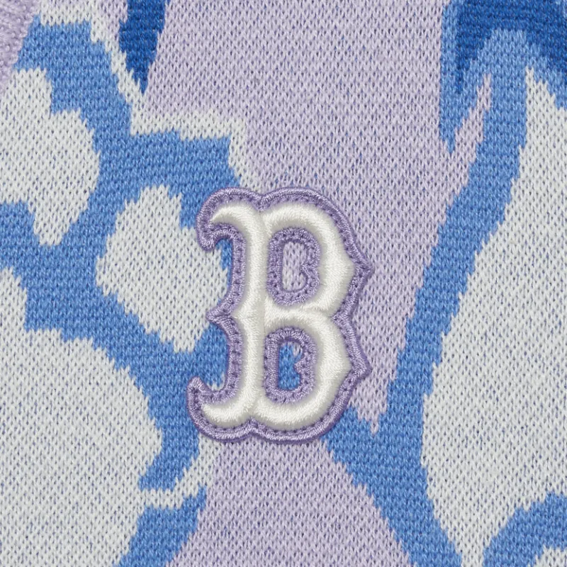 MLB Argyle Monogram Knitwear Women's Light Purple-4