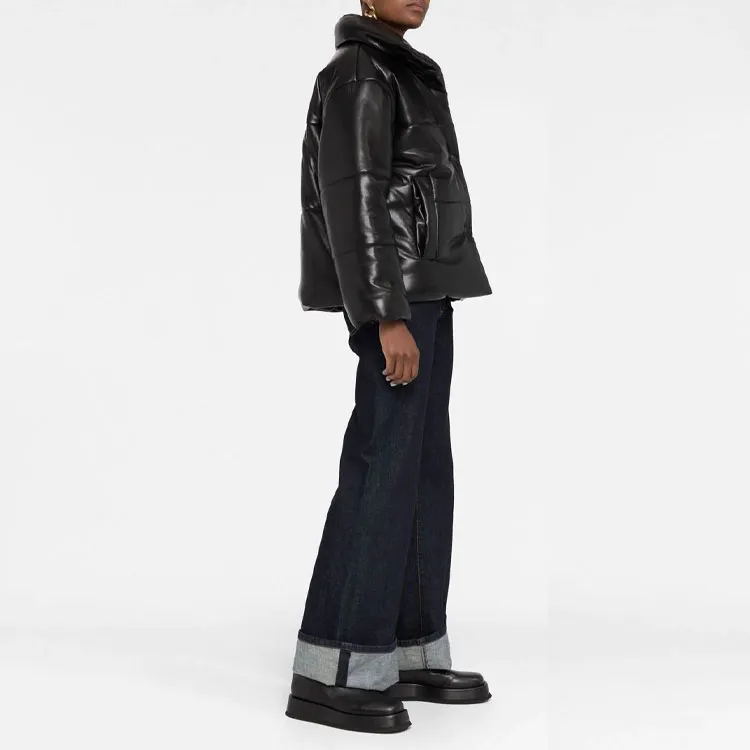 NANUSHKA Hide Padded Short Faux leather Jacket-1