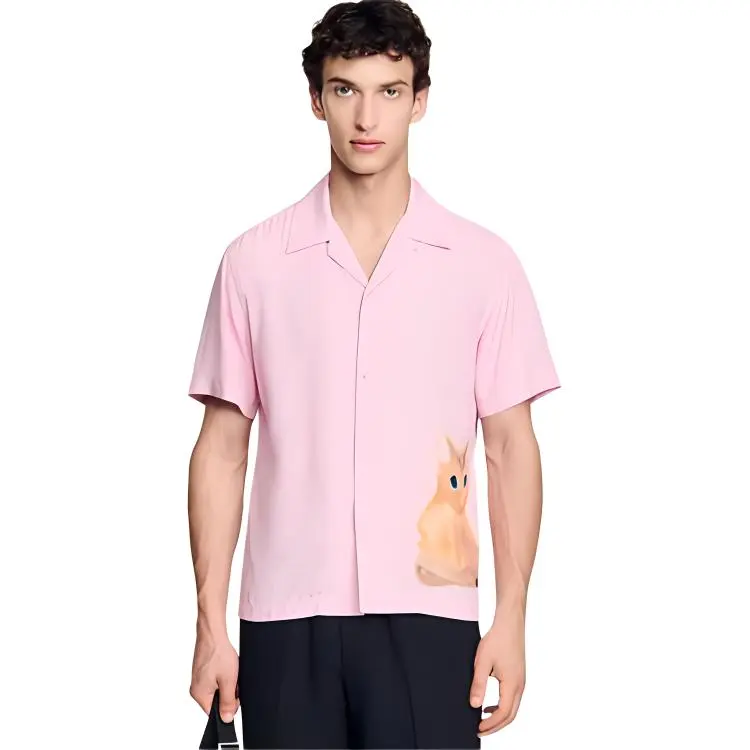 Sandro Shirts Unisex Pink-1