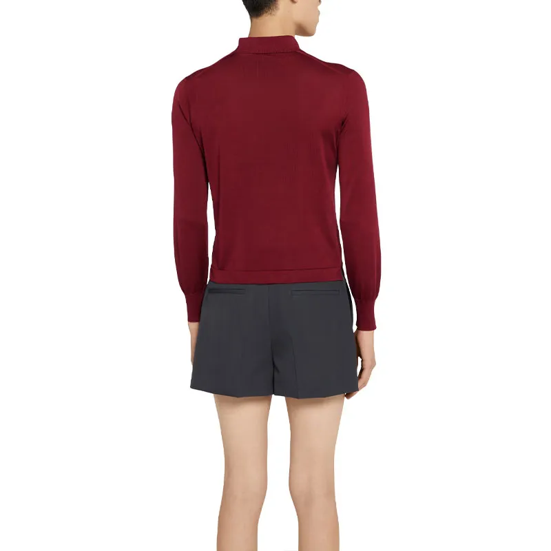 GUCCI SS25 Polo Shirt Men's Burgundy-2
