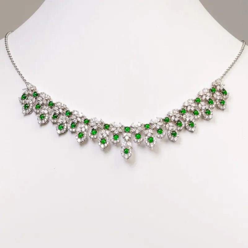 KALAIYIN Ice Glutinous Jadeite Necklaces Women's-2