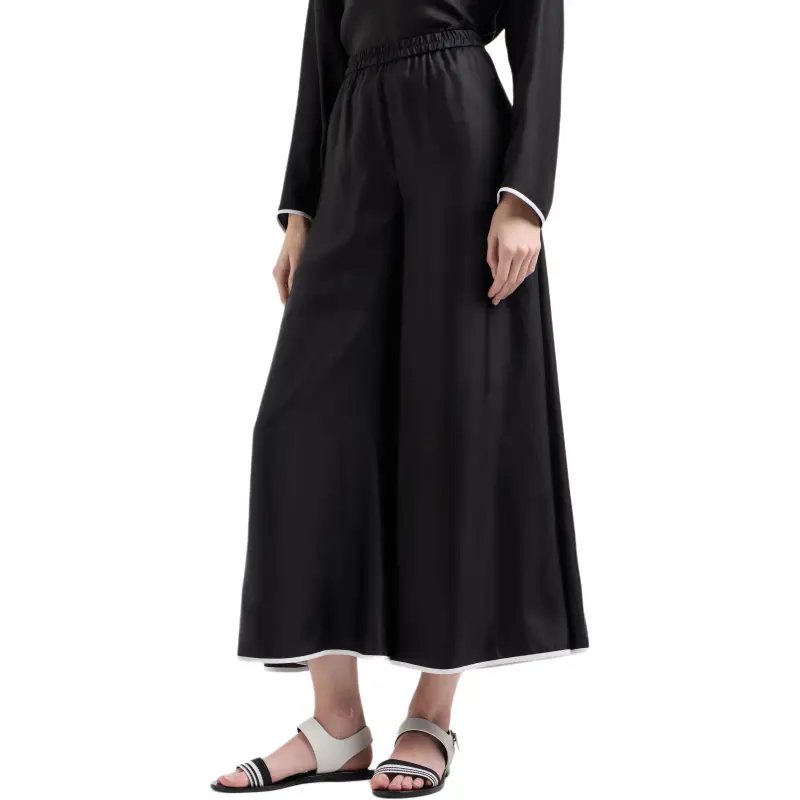 GIORGIO ARMANI Wide leg Silk Trousers-3