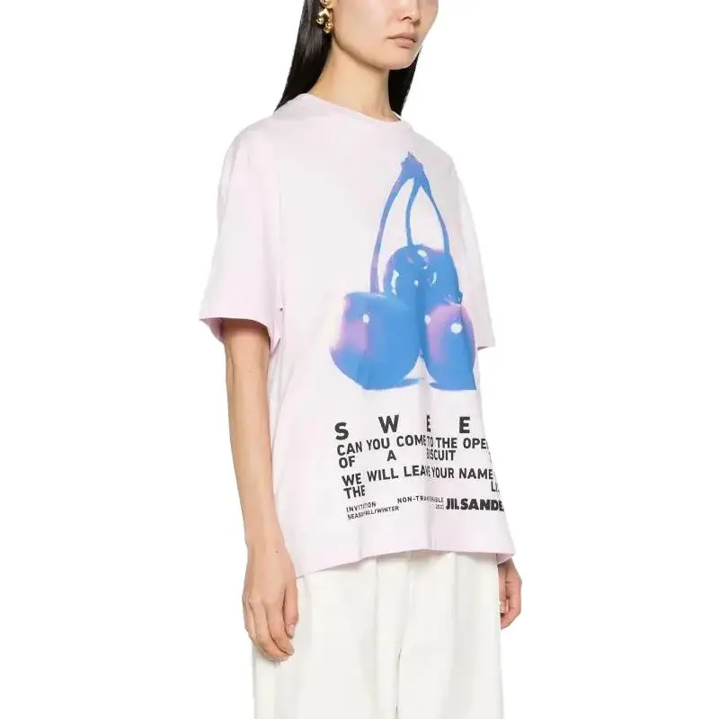JIL SANDER Graphic Printed Crewneck T Shirt-1