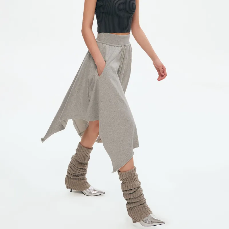 RUNTOTHEFUTURE Casual Long Skirts Women's Gray-2
