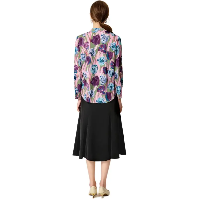 FENHONGMALI Shirt Women's Purple-1