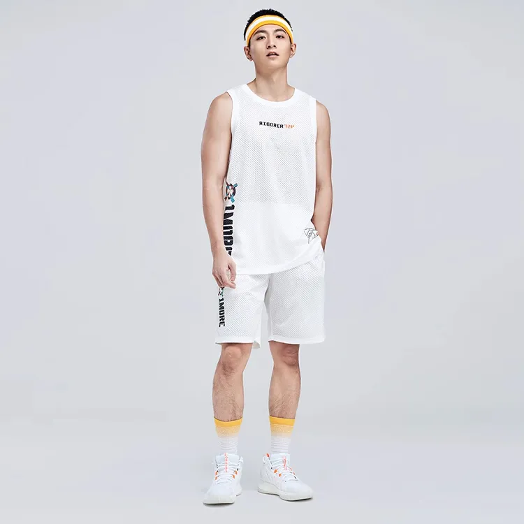 RIGORER Knitted Fabric Five Quarter Shorts Basketball Shorts Men's-15