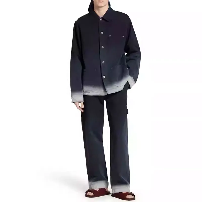 GUCCI FW25 Lido Collection Shirt Men's Dark Blue-2