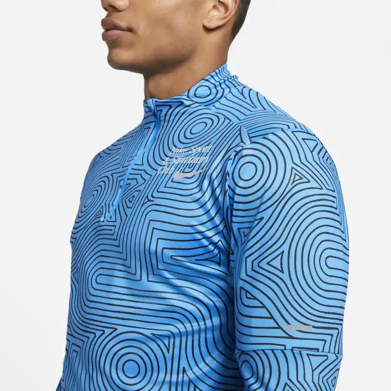Nike T Shirts Men Lake Blue-4