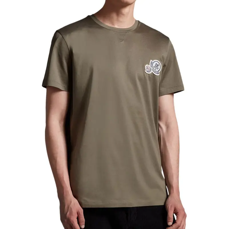 Moncler Double Logo Patch Crewneck T Shirt-2