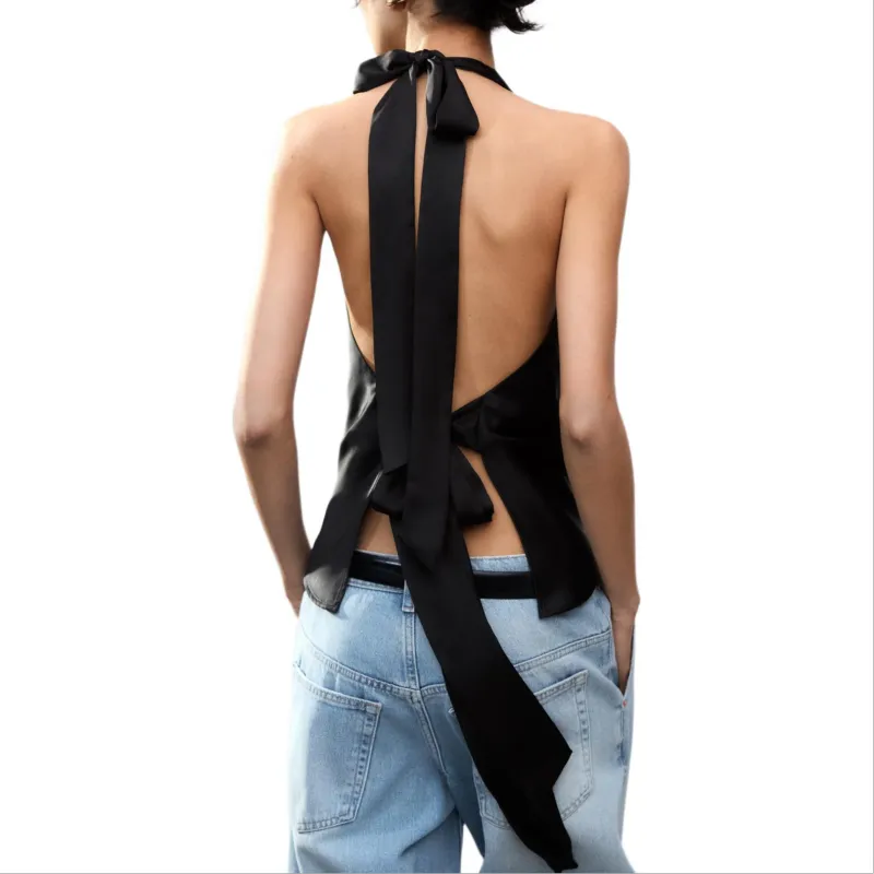 ZARA Tank Tops Women's Black-2