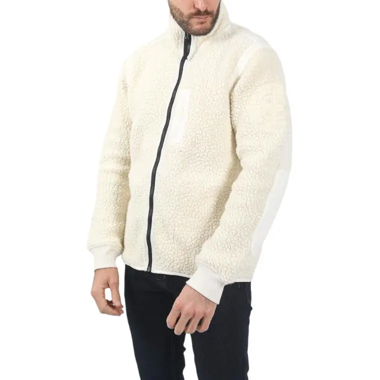 STONE ISLAND Logo Embroidered Zipped Fleece Jacket-2