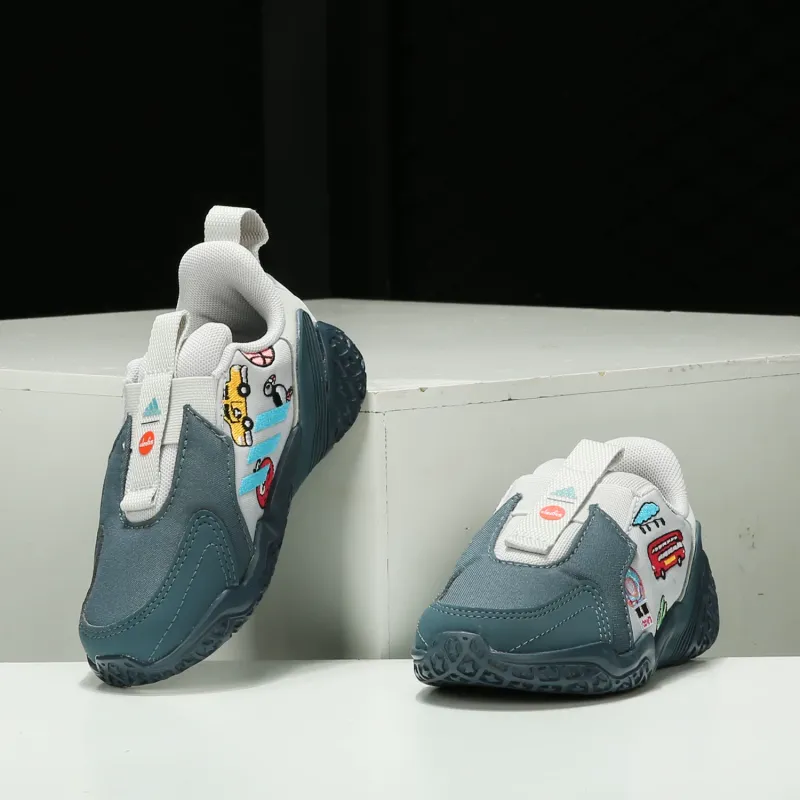 Cleofus x Adidas 4Uture Rnr Ac I Slip Resistant Anti Kick Low Top Running Shoes Gray Hue Infant And Toddler-3