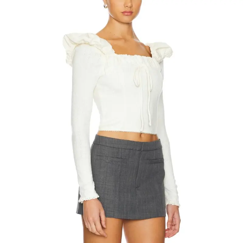 FOR LOVE & LEMONS Aliyah Knitted Top-2