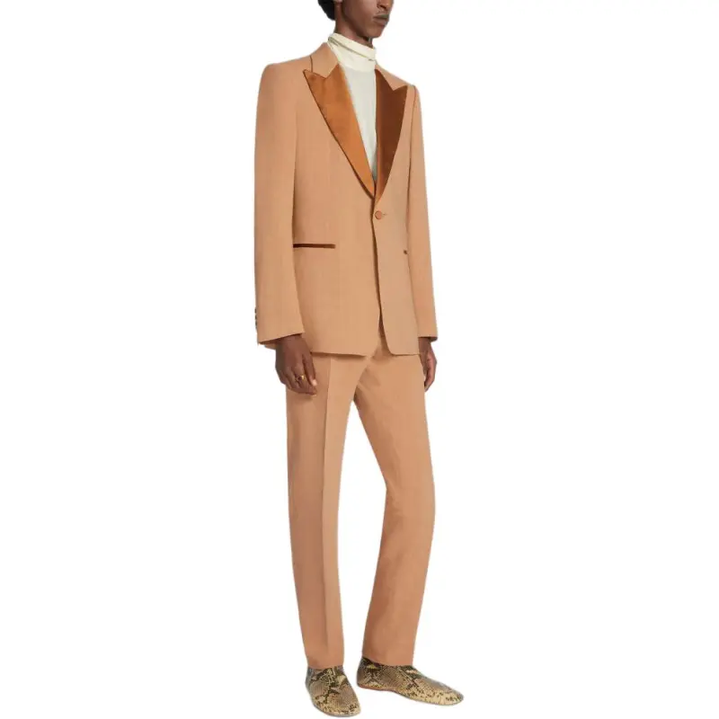 DRIES VAN NOTEN Satin trim Suit-2