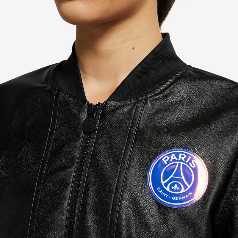 Jordan X Paris Saint Germain Women's Bomber Jacket Black/Psychic Purple-3