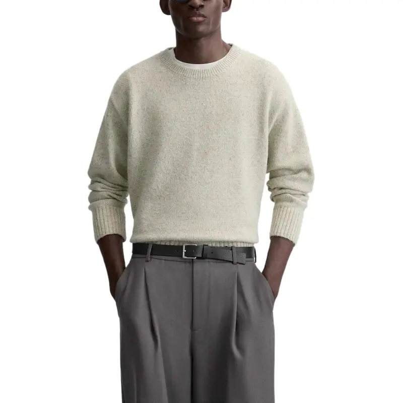 ZARA Sweaters Men Light Green-4