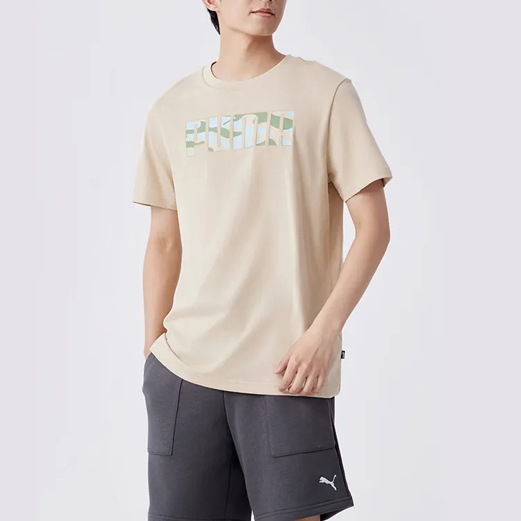 PUMA T Shirts Men Oat-1