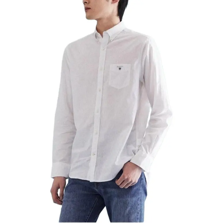 GANT Shirts Men White-5