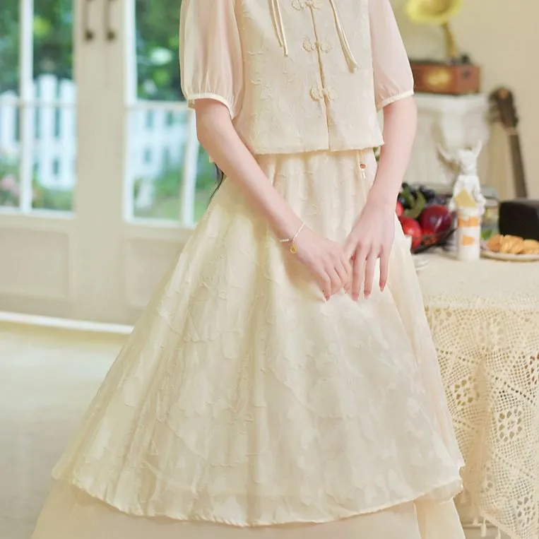 SONDR Two Piece Skirt Sets Women's White-4