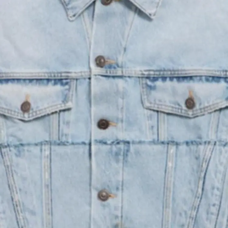 Balenciaga Denim Jacket Slim Fit Women's Light Blue-2
