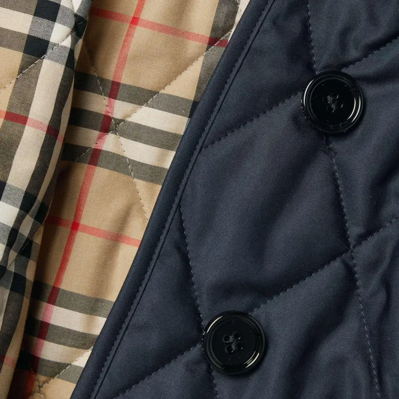 Burberry Jackets Coats Women's Marine Blue-3